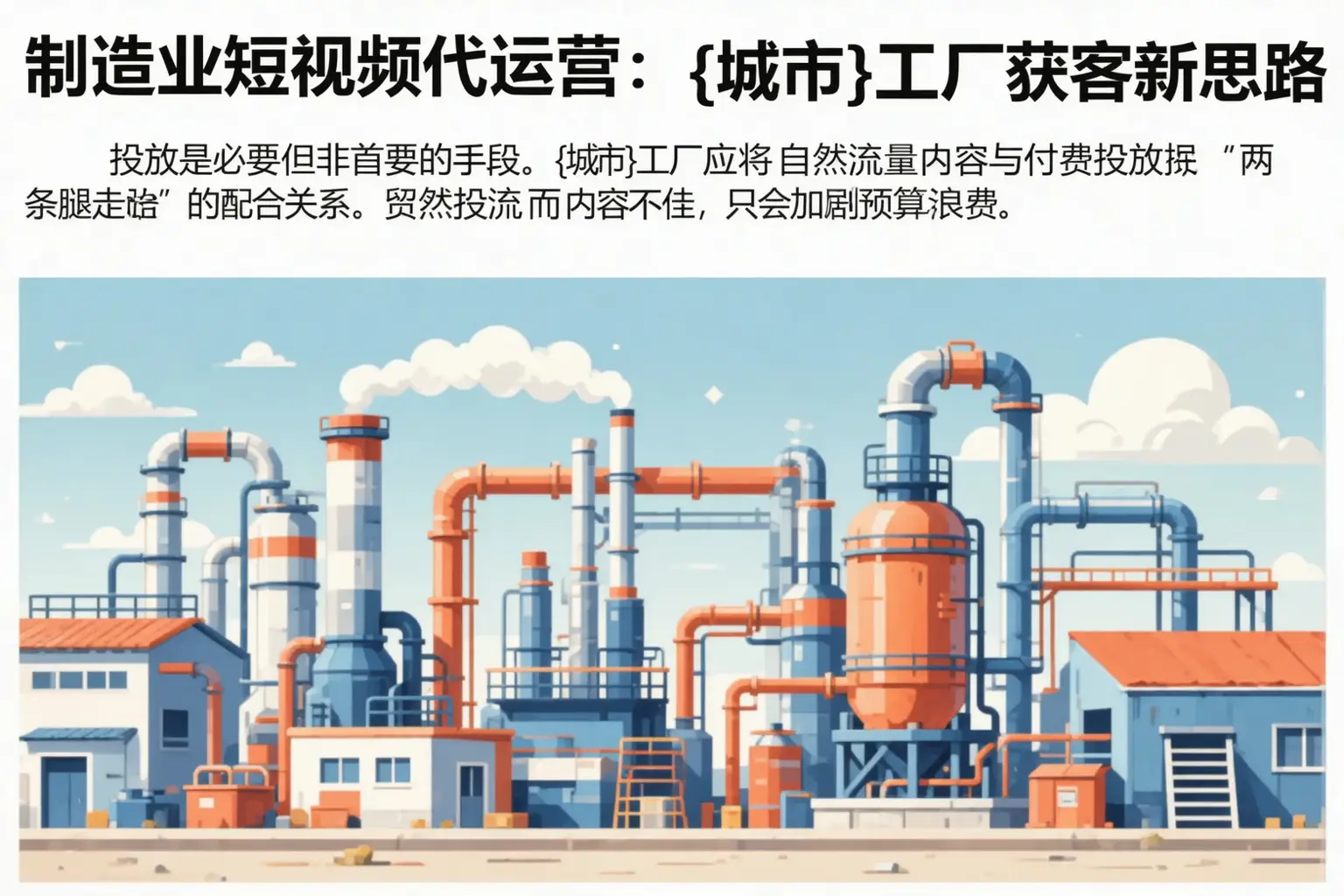 制造业短视频代运营：龙泉驿工厂获客新思路